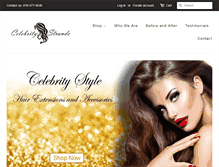 Tablet Screenshot of celebritystrands.com
